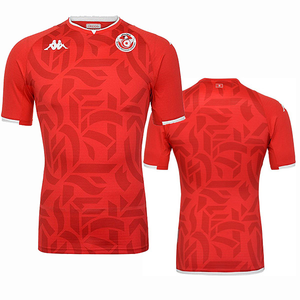 Tunisia home jersey soccer match men's first sportswear football tops sport shirt 2022